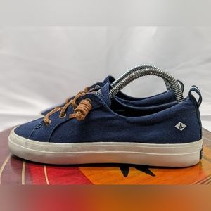 Sperry Crest Vibe Shoe Navy Denim Women's Size 6